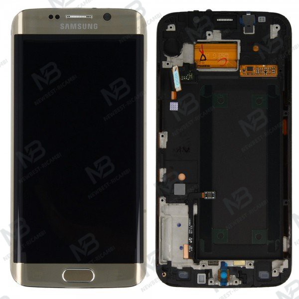 Samsung Galaxy S6 Edge G925f Touch+Lcd+Frame Gold Service Pack
