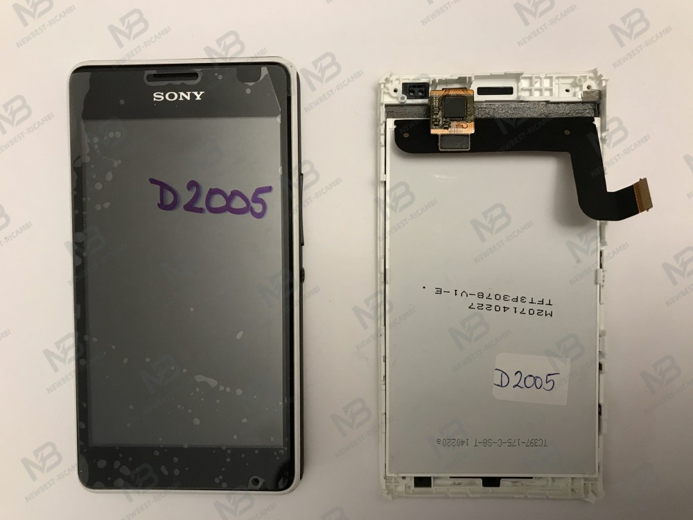 sony xperia e1 d2004 d2005 touch+lcd+frame white