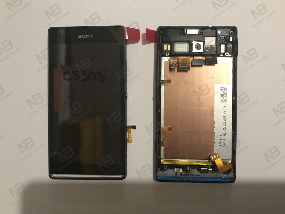 Sony Xperia Sp M35h C5302 C5303 C5306 Touch+Lcd+Frame Black
