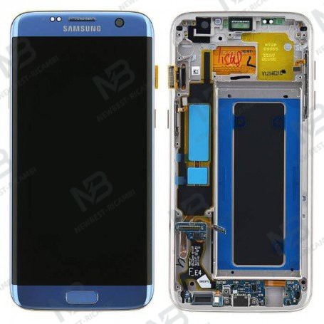 Samsung Galaxy S7 Edge G935f Touch+Lcd+Frame Blue Service Pack