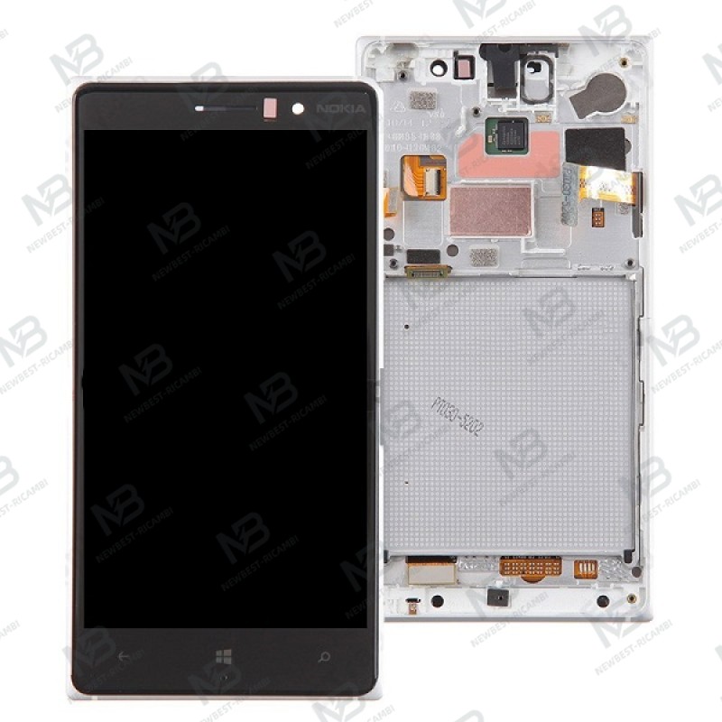 nokia lumia 830 touch+lcd+frame silver