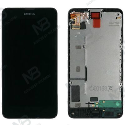 Nokia Lumia 630 635 Touch+Lcd+Frame Black