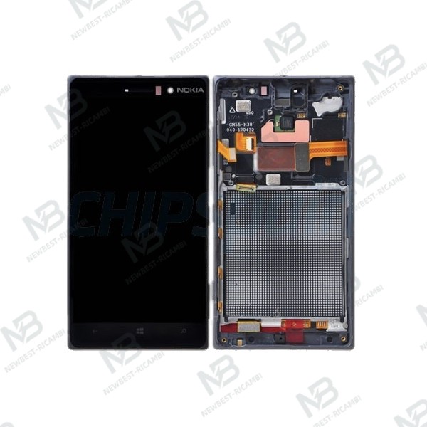 nokia lumia 830 touch+lcd+frame black