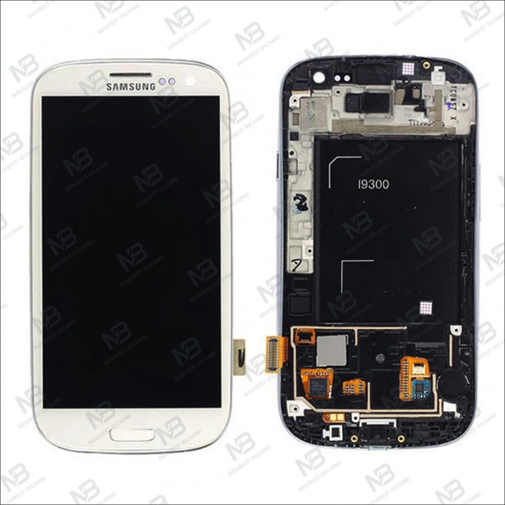Samsung Galaxy S3 I9300 Touch + Lcd + Frame Change Glass White
