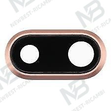 iphone 8 plus camera glass+frame gold