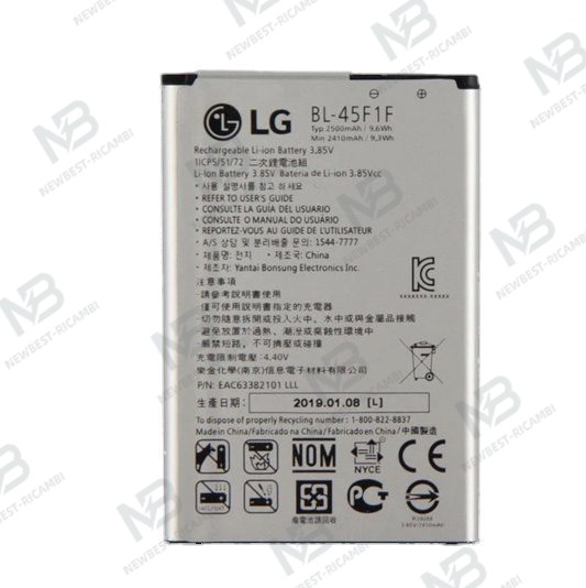 lg M160 K4 2017 / K9  BL-45F1F battery