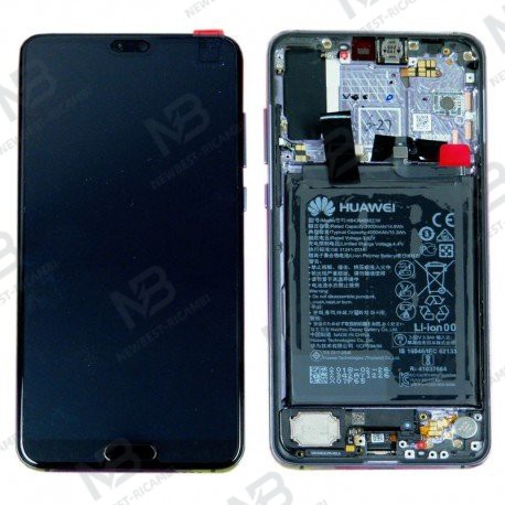 Huawei P20 Pro Touch + Lcd + Frame + Battery Blue Service Pack