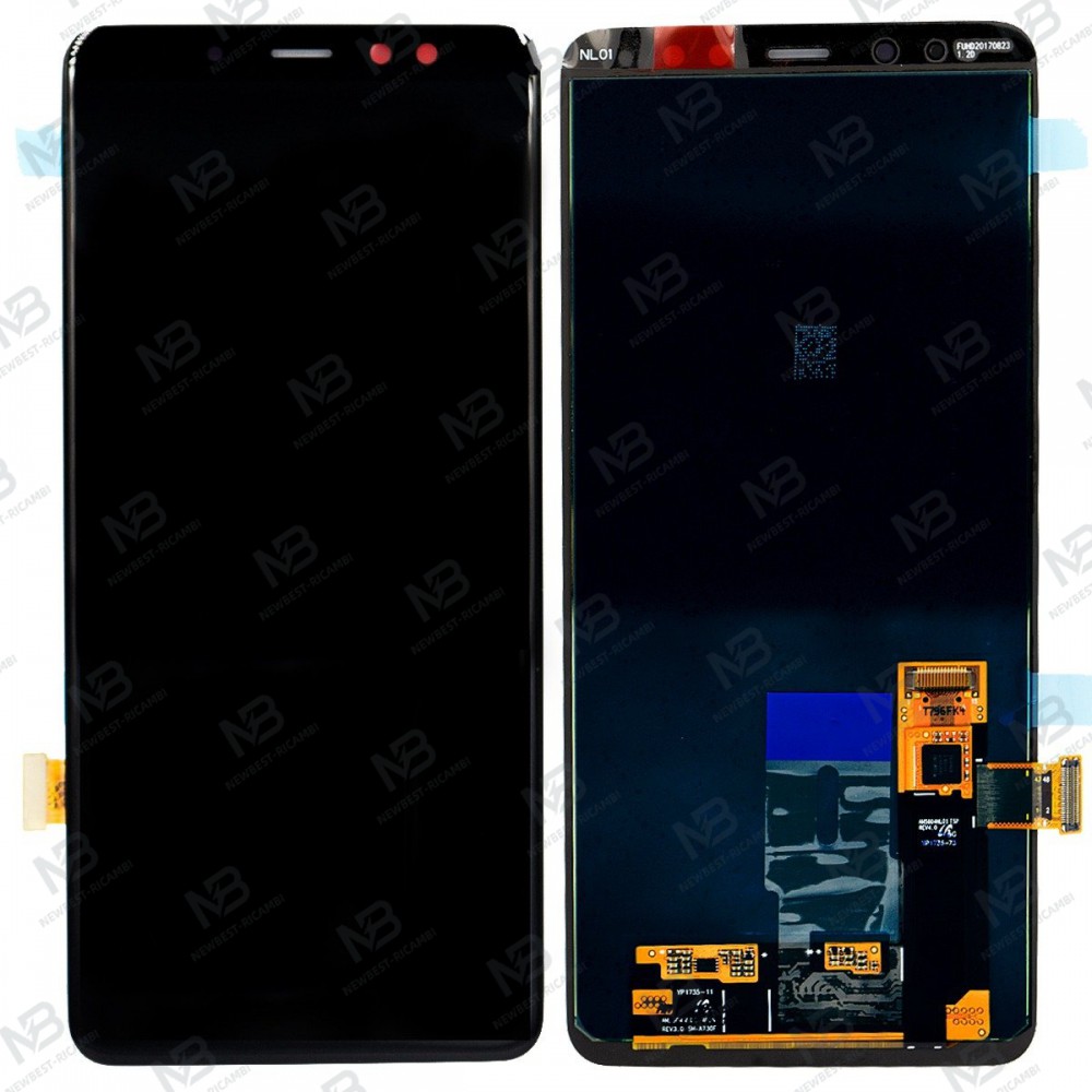 Samsung Galaxy A730f A8 Plus Touch+Lcd Black Service Pack