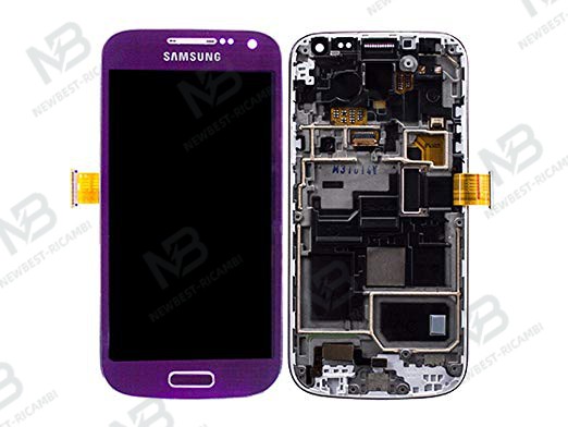 samsung s4 mini i9195 touch+lcd+frame purple original Service Pack