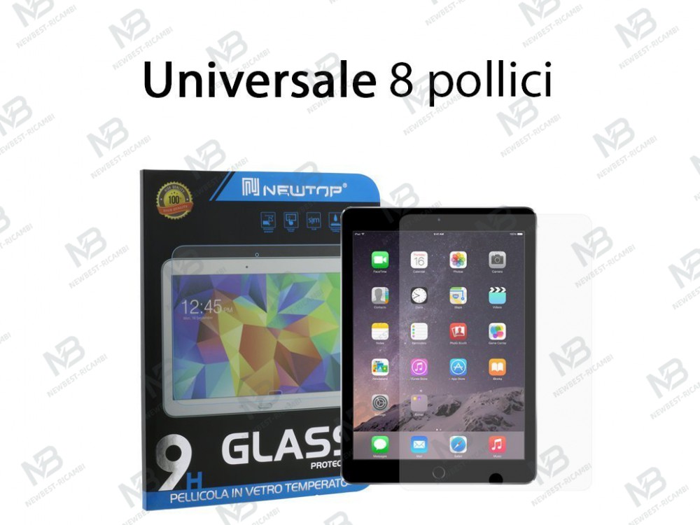 VETRO TEMPERATO TABLET UNIVERSALE 8''