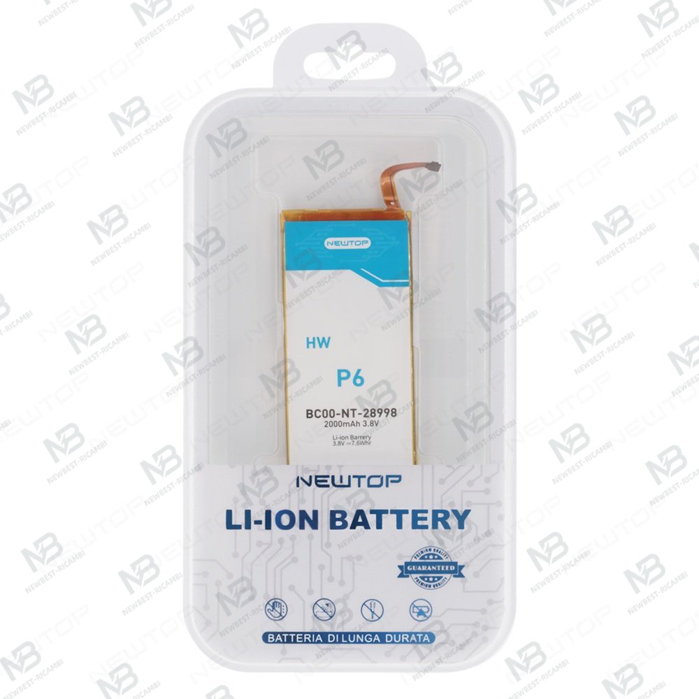 NEWTOP BC00 PREMIUM BATTERY COMPATIBILE HUAWEI ASCEND - P6 - G6 HB3742A0EBC