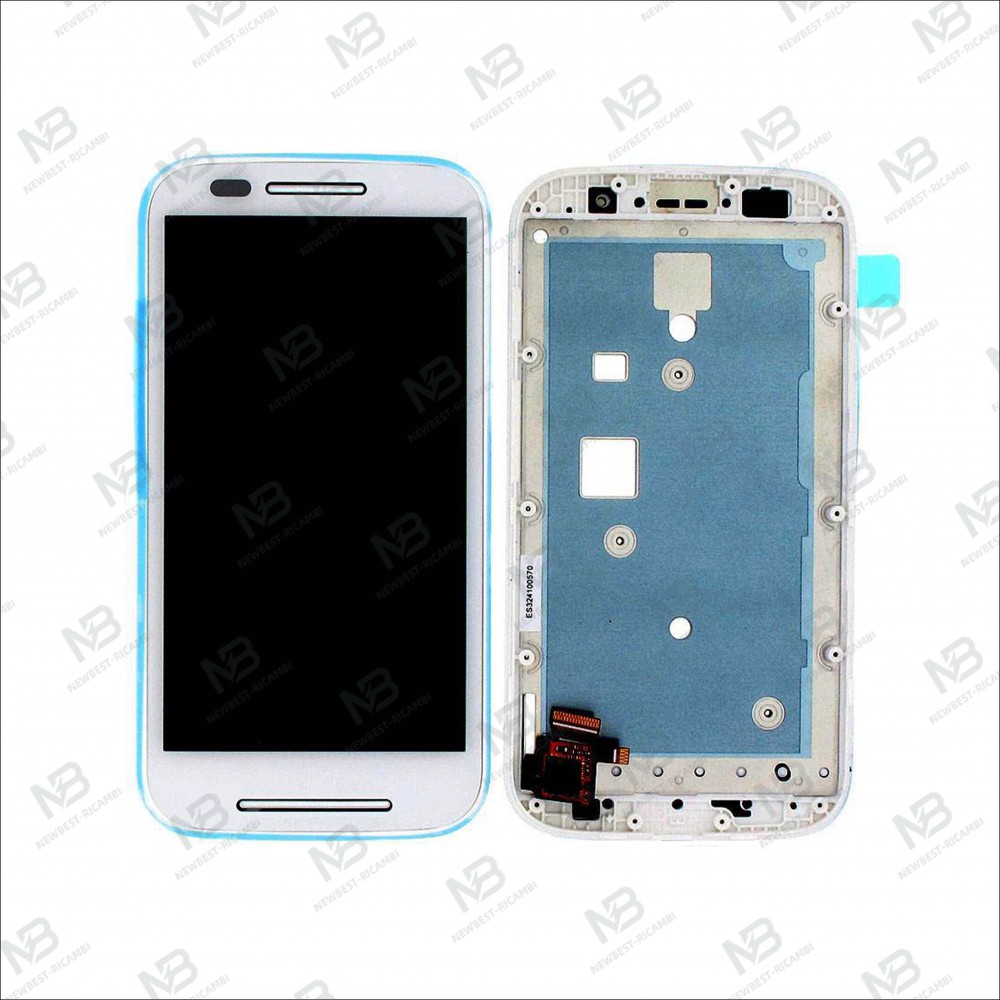 Motorola Moto E XT1021 XT1022 XT1025  touch+lcd+frame white