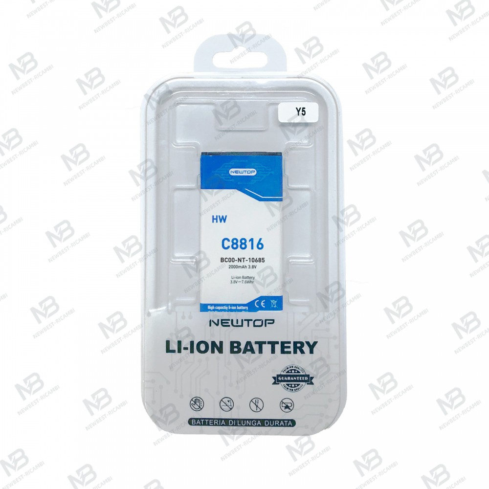 NEWTOP BC00 PREMIUM BATTERY COMPATIBILE HUAWEI HB474284RBC Y5 - Y625 - Y550 - Y635 - Y560 C8816