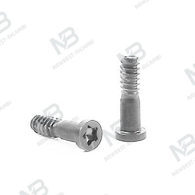 iPhone 5 / 6 / 6p / 6s / 6sp screws tail (2PCS) silver