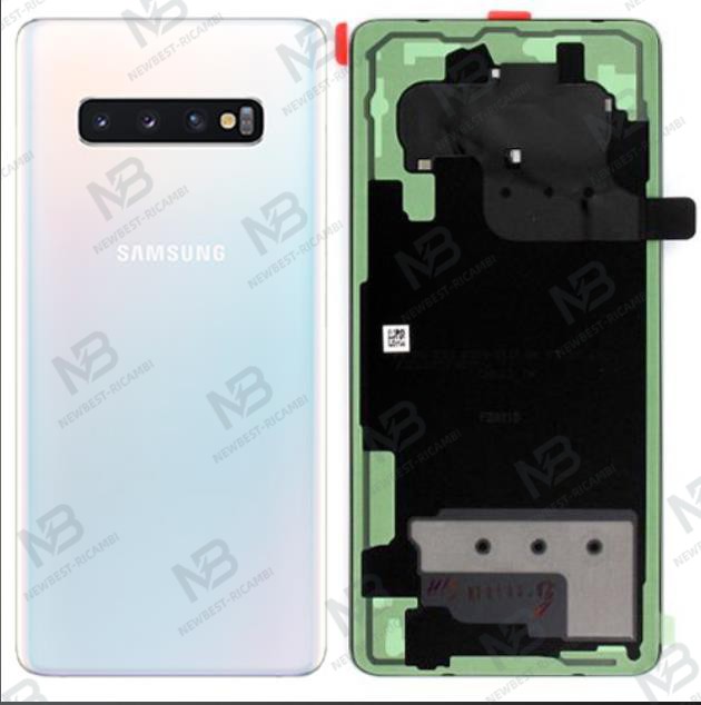 samsung galaxy S10 plus G975f back cover+camera glass prism white original