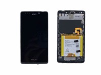 sony xperia t lt30i touch+lcd+frame black