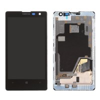 nokia lumia 1020 touch+lcd+frame black