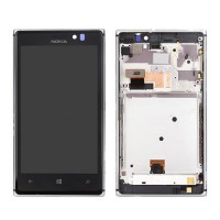 nokia lumia 925 touch+lcd+frame white