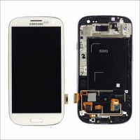Samsung Galaxy S3 I9300 Touch + Lcd + Frame Change Glass White