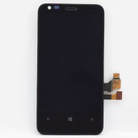 Nokia Lumia 620 Touch+Lcd+Frame Black