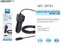 NEWTOP CC05 CAR CHARGER 1 USB MICRO USB nero