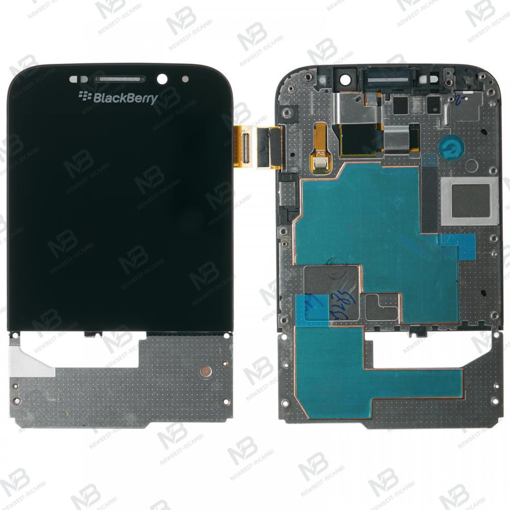 Blackberry Q20 Touch + Lcd + Frame Slider Black