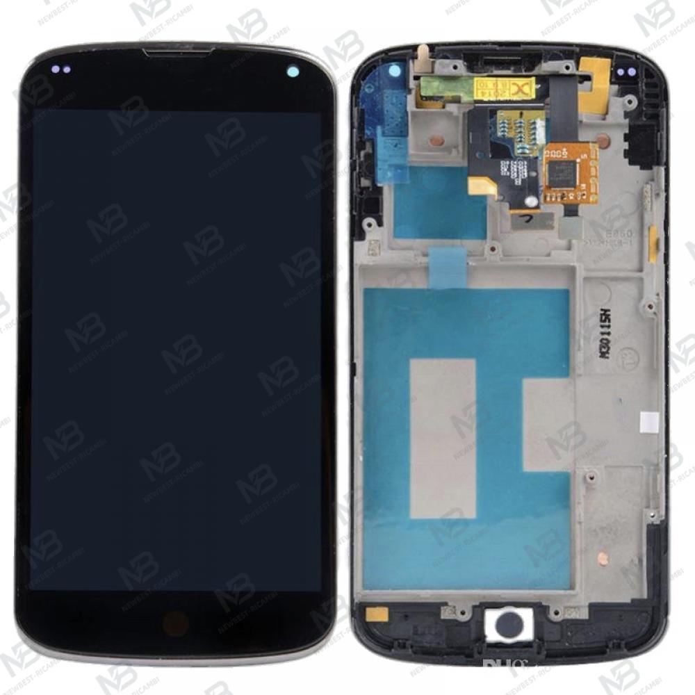 lg google nexus 4 e960 touch+lcd+frame