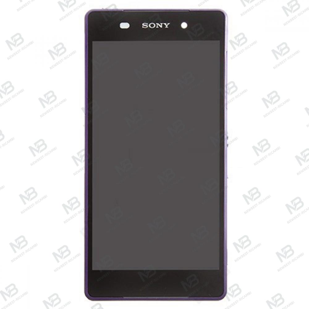 Sony Xperia Z2 L50w D6503 D6502 Touch + Lcd + Frame Purple Original