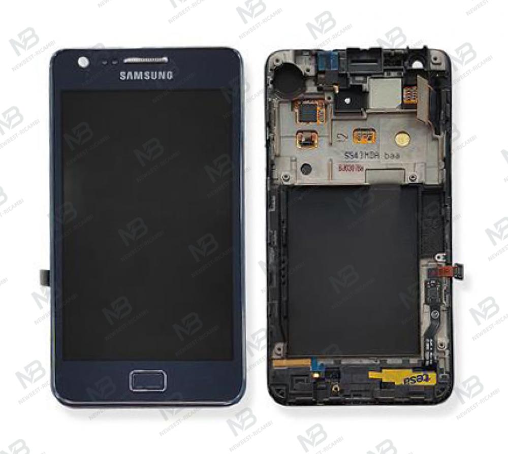 samsung galaxy s2 plus i9105 touch+lcd+frame blue