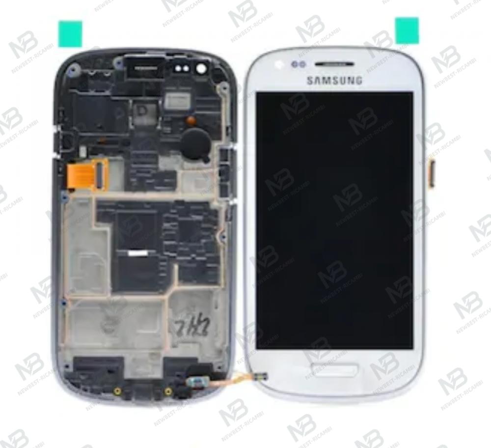 samsung galaxy s3 mini i8190 8200 touch+lcd+frame white