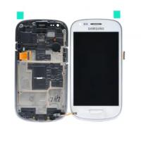 Samsung Galaxy S3 Mini I8190 8200 Touch + Lcd + Frame White