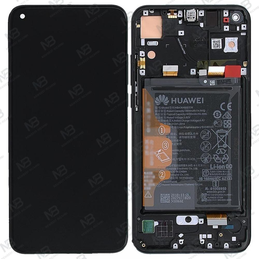 Huawei Honor View 20 V20 Touch + Lcd + Frame + Battery Black Original Service Pack