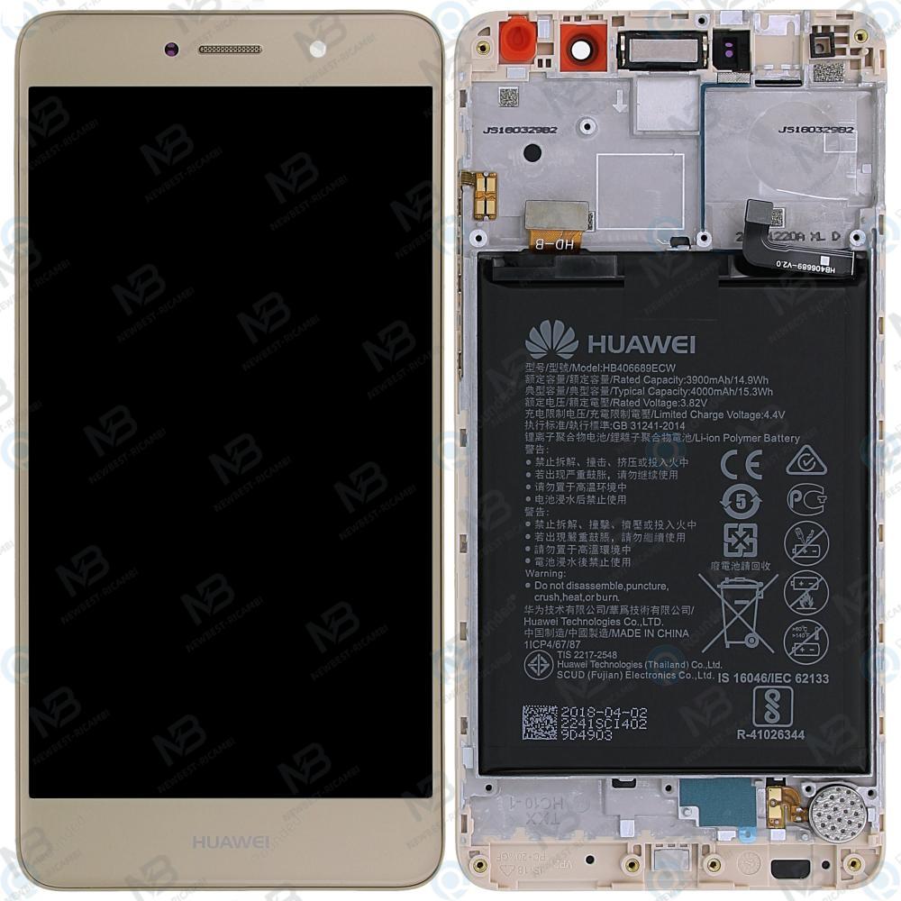 Huawei Y7 2017 touch+lcd+frame+battery gold original