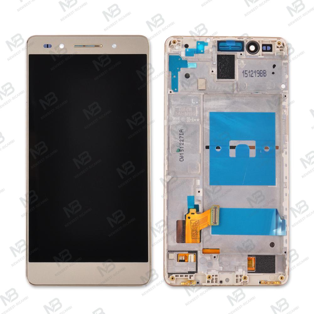 huawei honor 7 touch+lcd+frame gold