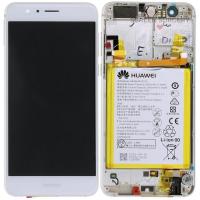 Huawei Honor 8 Touch + Lcd + Frame Battery White Service Pack