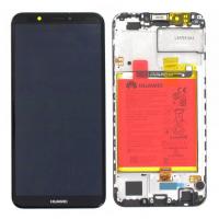 Huawei Y7 2018 Touch+Lcd+Frame+Battery Black Service Pack