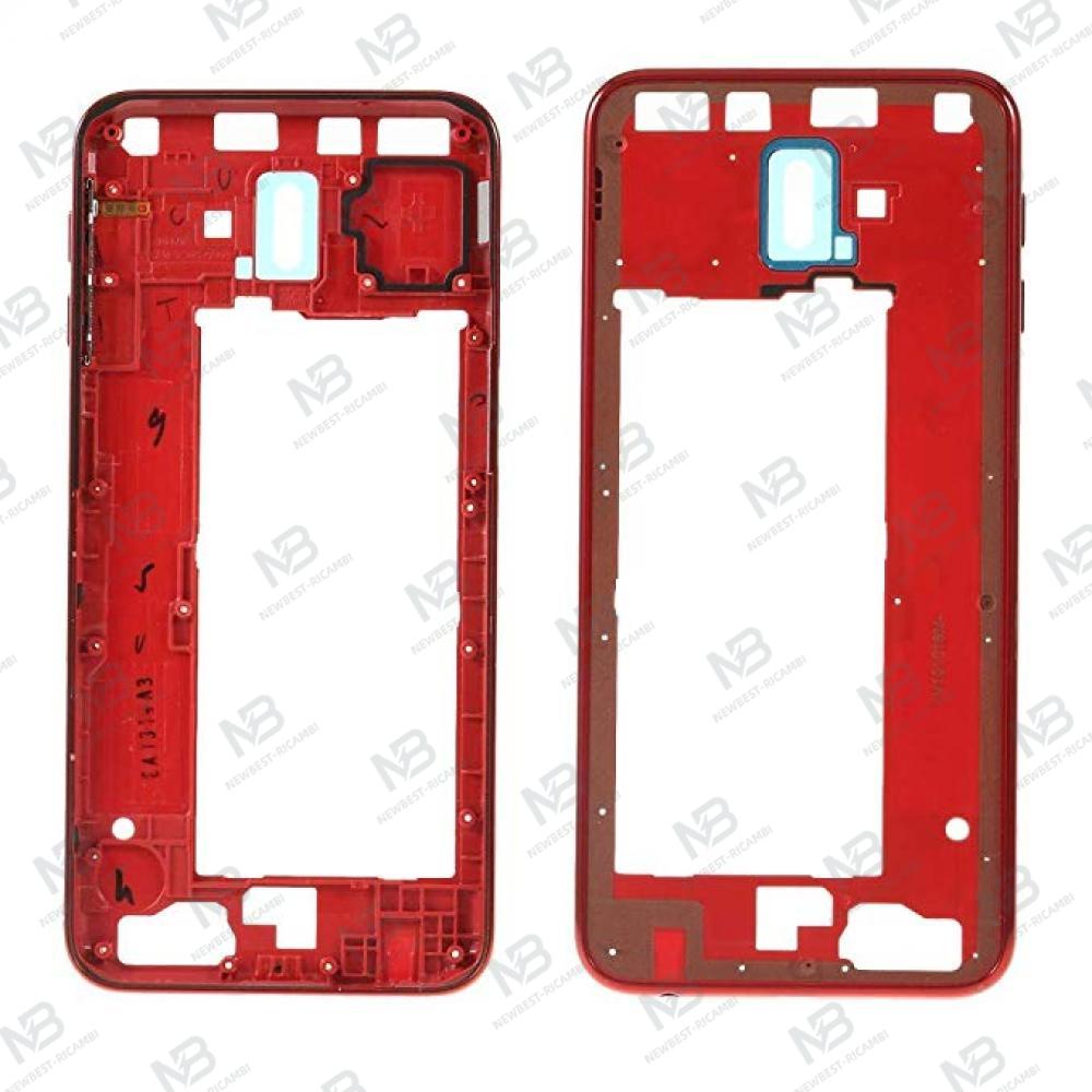 samsung galaxy j6 plus  j610f back frame red