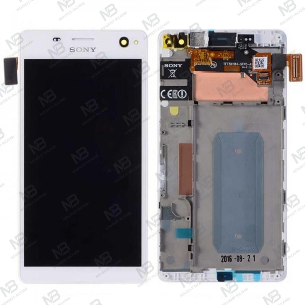 sony xperia c4 e5303 e5306 e5353  touch+lcd+frame white original