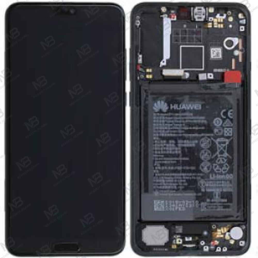 Huawei P20 Pro Touch + Lcd + Frame + Battery Black Service Pack