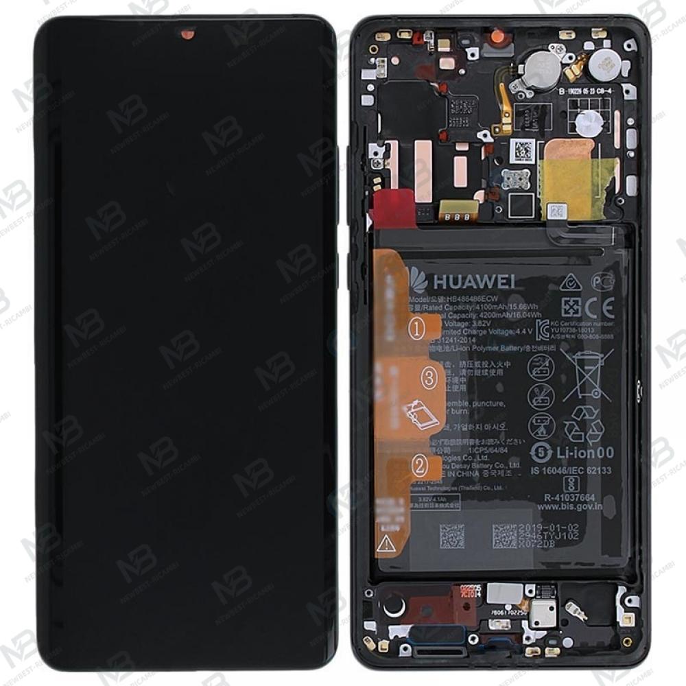 Huawei P30 Pro Touch + Lcd + Frame Battery Full Black Service Pack