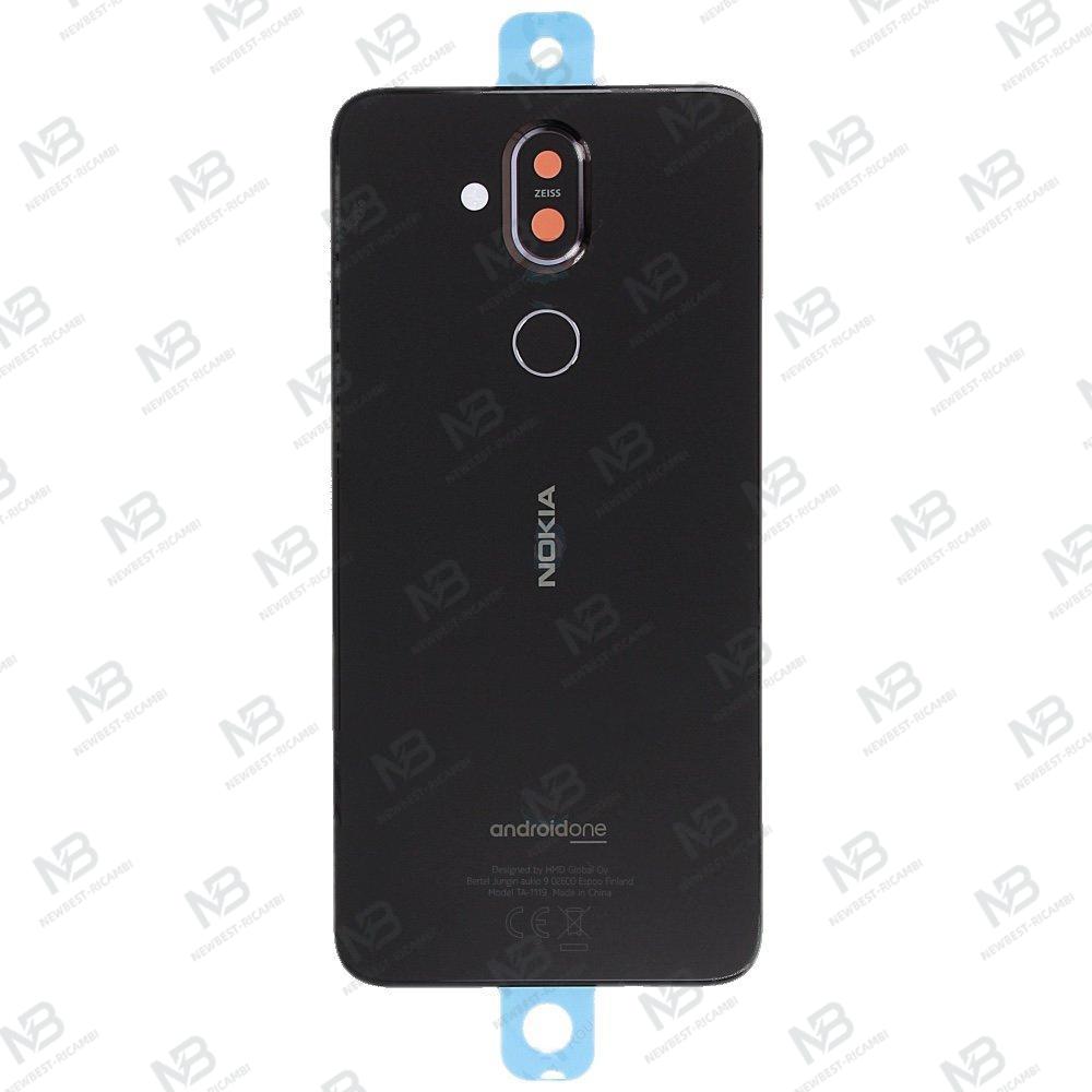 nokia 8.1 2019 ta-1119 back cover+camera glass black