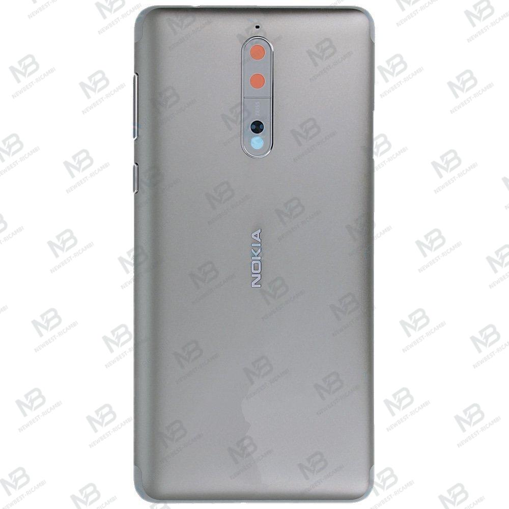 nokia 8 back cover silver