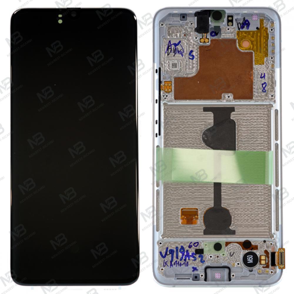 Samsung Galaxy A90 5G A908f Touch + Lcd + Frame White Service Pack