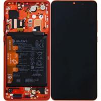 Huawei P30 Pro Touch + Lcd + Frame Battery Full Orange Service Pack