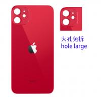 iphone 11 back cover glass camera hole large red