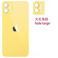 iphone 11 back cover glass camera hole large yellow