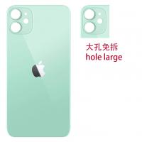 iphone 11 back cover glass camera hole large green