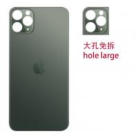 iPhone 11 pro back cover glass camera hole large green