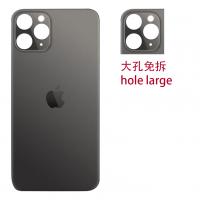 iPhone 11 pro back cover glass camera hole large black