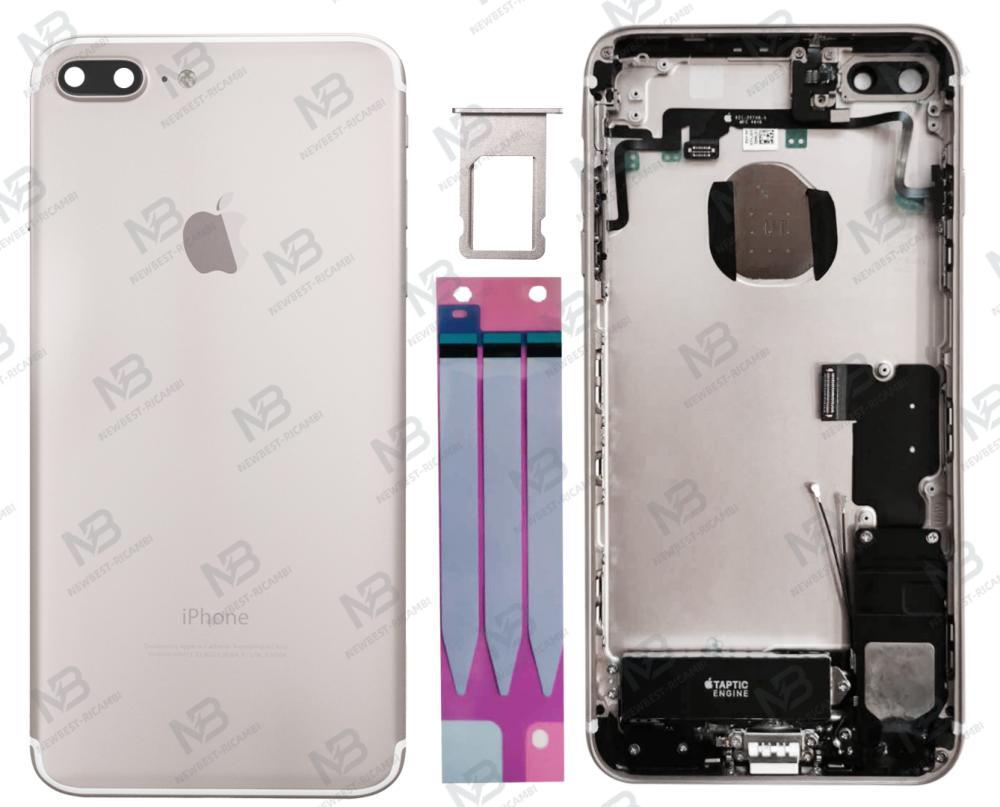 iphone 7 plus back cover full silver
